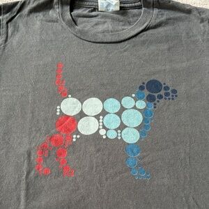 Dot Day Gray Dog Graphic T-Shirt